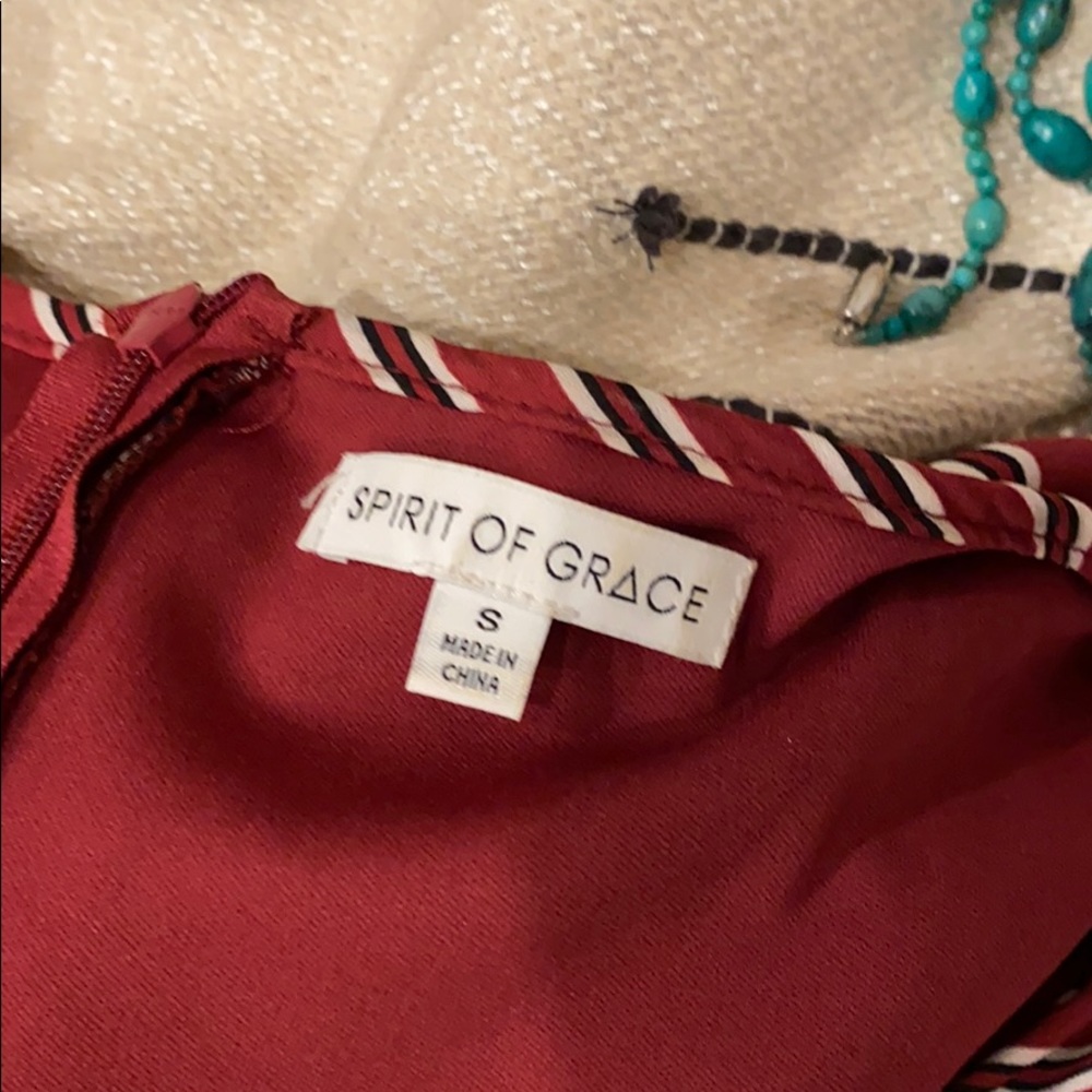 • Spirit of Grace • Bohemian Ruched Stripe Maxi • - Picture 6 of 6
